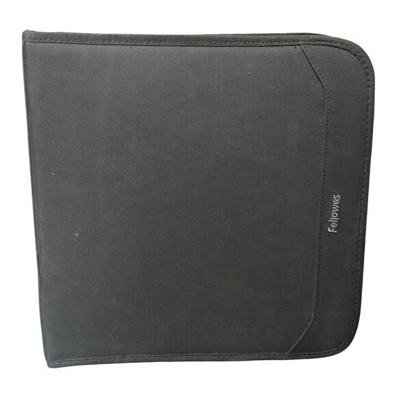 Fellowes Black CD Carrying Case w. Handle Holds 224 DVD CD's Music Movies - Picture 1 of 12
